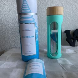 Ph Hydrate Glass Alkaline Water Bottle Portable Filtered Water Bottle Water Bott