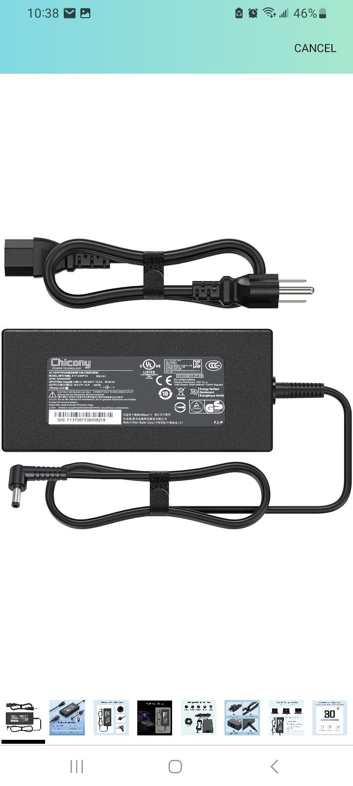 240W Laptop Charger for MSI Katana15 17 GF66 GF76 Stealth 14 14Studio GS66 Creator M16 CreatorPro M16 M17 Sword 15 17,20V/12A AC Adapter for MSI Delta