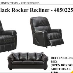 AS IS ( Betrillo Black Sofa 