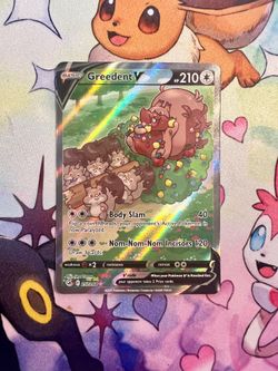 Greedent V - 257/264 (Alternate Art) SWSH08: Fusion Strike Pokémon TCG