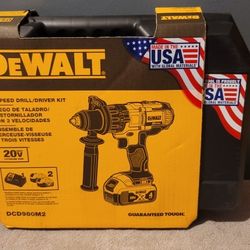 DEWALT

20V MAX Cordless Premium 3-Speed 1/2 in. Drill/Driver with (2) 20V 4.0Ah Batteries, Charger and Case

