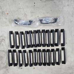 24 Black Door Pulls 