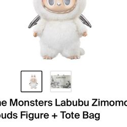 Labubu Zimomo Angel In Cloud 