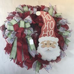 Christmas Wreath Letter To Santa Ho Ho Ho 