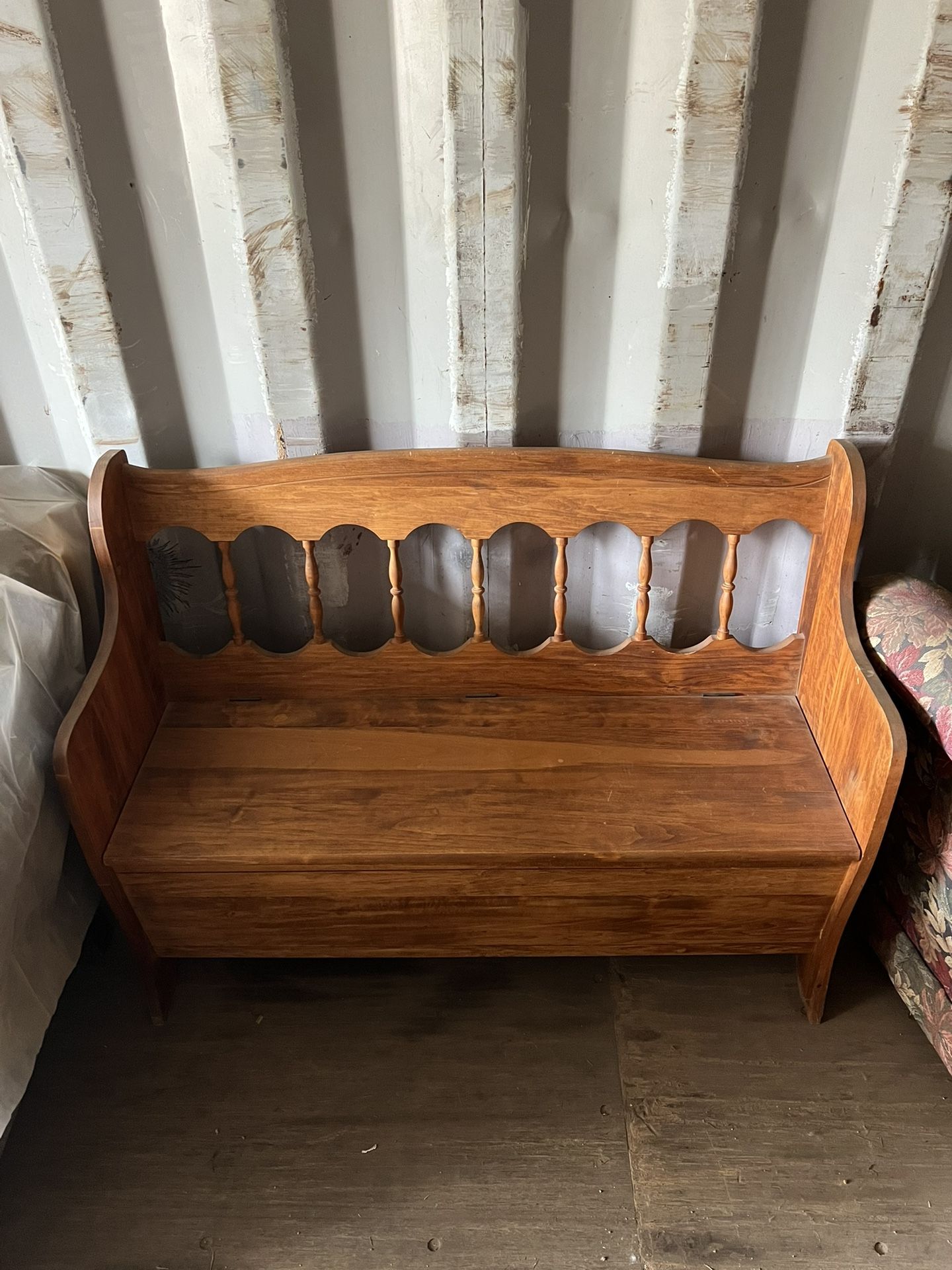 Wooden Storage Bench