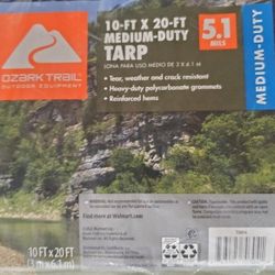 TARP 10-FT x 20-FT Ozark Trail Med-Duty Tarp 5.1mils