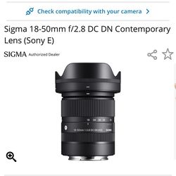 Sigma 18-50 f2.8 (TRADE READ DESCRIPTION)