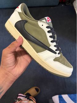 Jordan 1 olive travis Scott