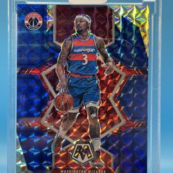 Bradley Beal 2021-22 Panini Mosaic #191 Blue Mosaic Prizm /99