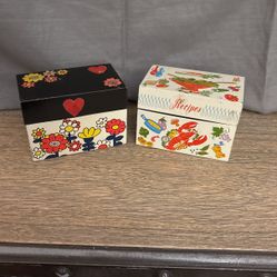 Pair Recipe Boxes 