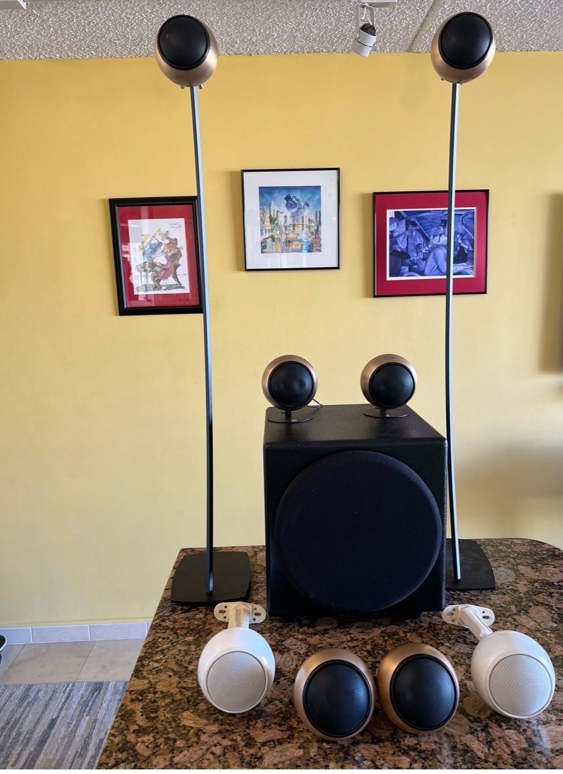 5.1 ORB  Speaker System With 200watt Subwoofer 