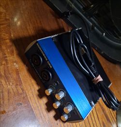 Blue Presonus audio mixer