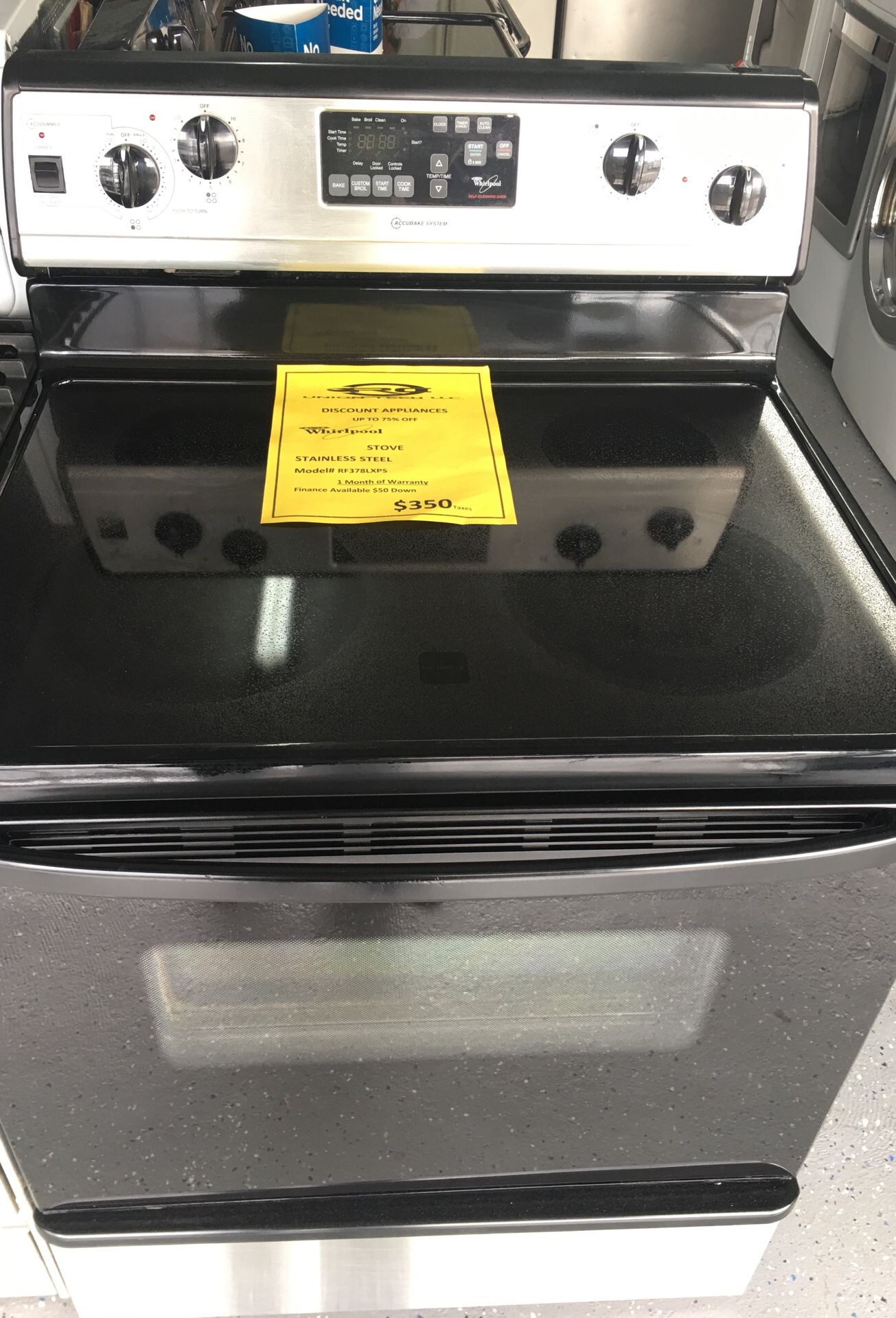 Whirlpool stove-30 days warranty