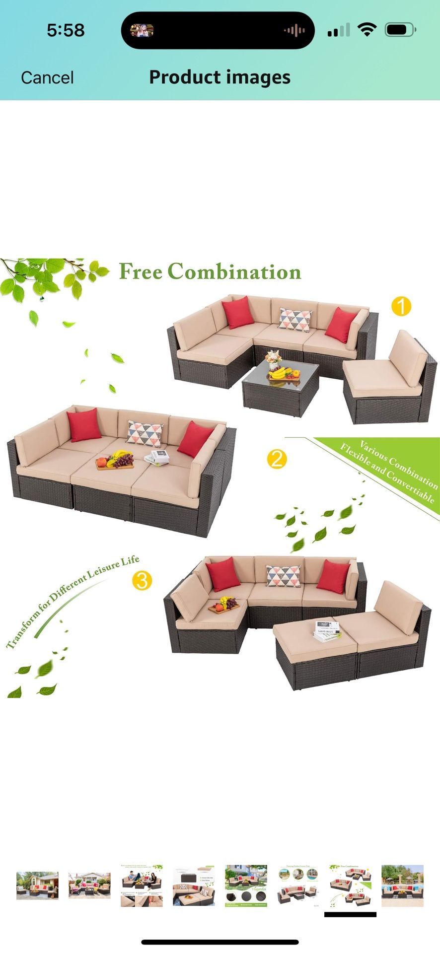 Brand New Patio Furniture Set