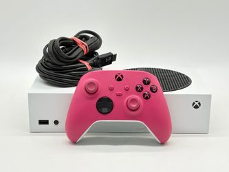 Microsoft Xbox Series S 512GB White 1883 w/ Pink Controller, HDMI & Power