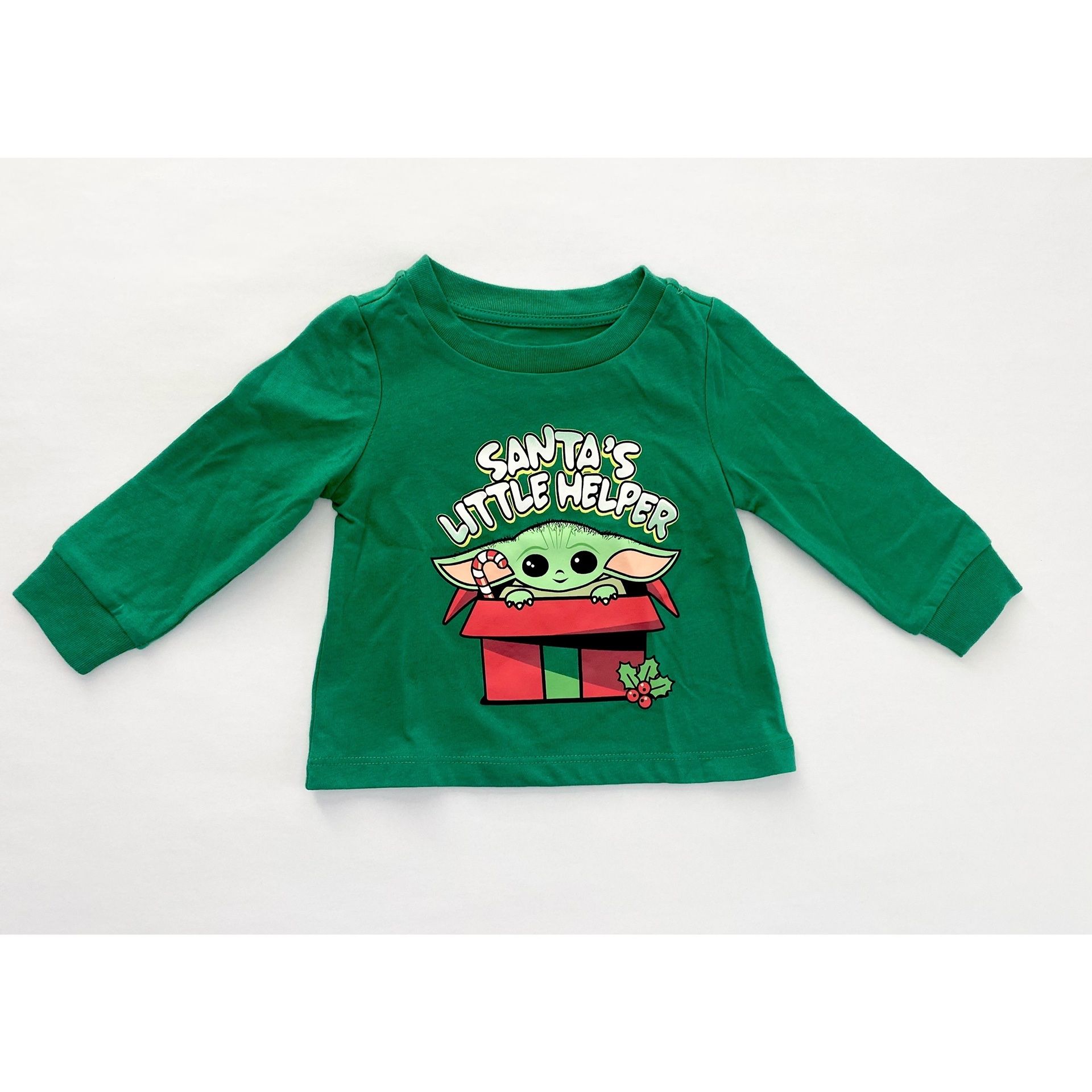 New Disney Baby Baby Yoda Christmas Long Sleeve