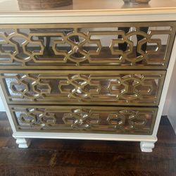 Lovely Beige & Gold Dresser