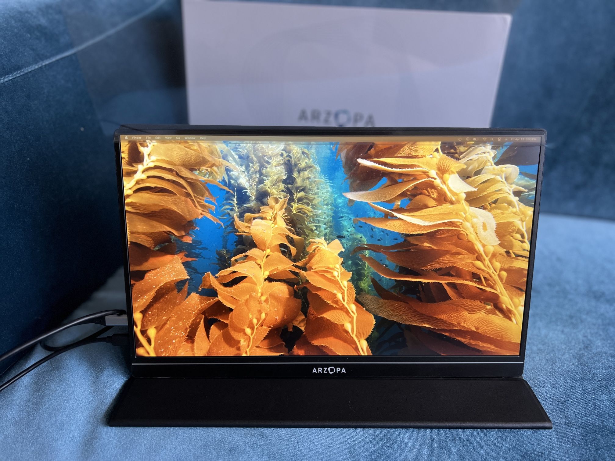 ARZOPA Portable Monitor, 15.6'' 1080P FHD Laptop Monitor
