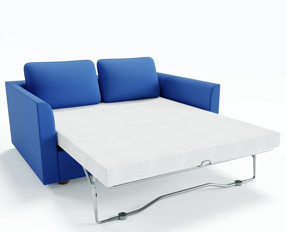 Brand New 4.5 Inch Cold Gel Memory Foam Mattress Replacement for Sleeper Sofa and Couch Beds - Queen Size CertiPUR-US Certified (Sofa Not Included)