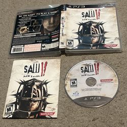 SAW II 2: Flesh & Blood PS3 Sony Playstation 3 CIB Complete Manual Tested