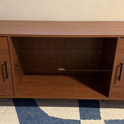Beautiful wood TV stand Entertainment Cabinet