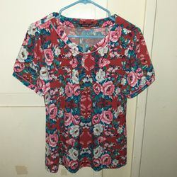 Women's Floral Shirt Size XL