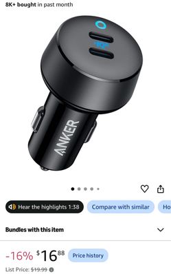 Anker Dual USB-C Car Charger