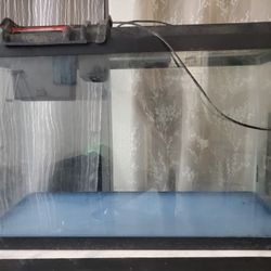 27 Gallon Fish Tank Aquarium / Reptile Habitat Plus  Filter, Light And Lid