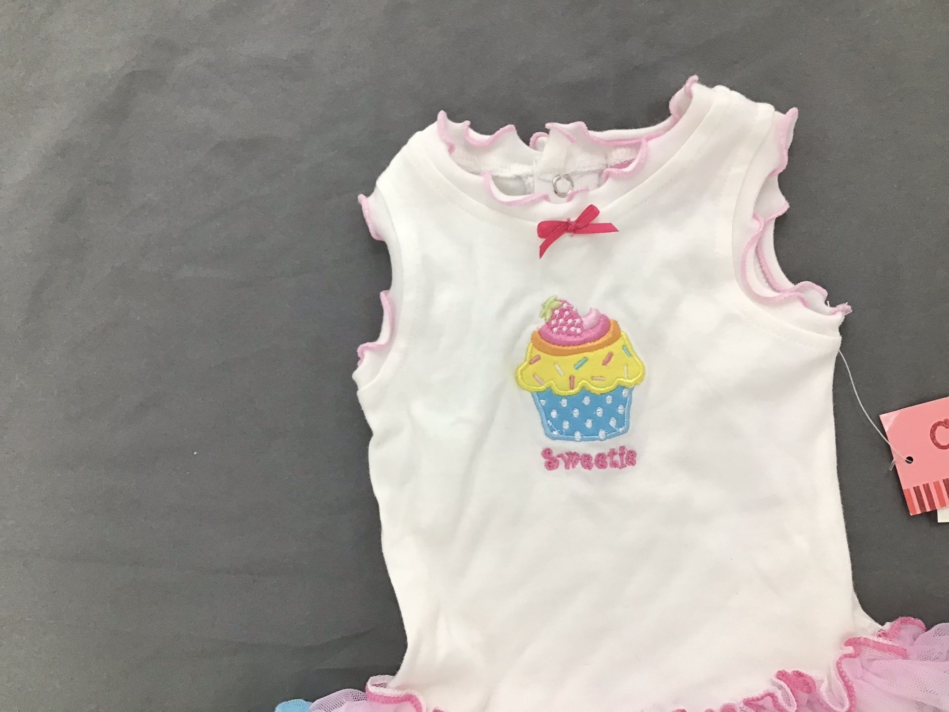 NWT Carter’s White Pink yellow Summer Dress Baby Girl Sz 3-6M
