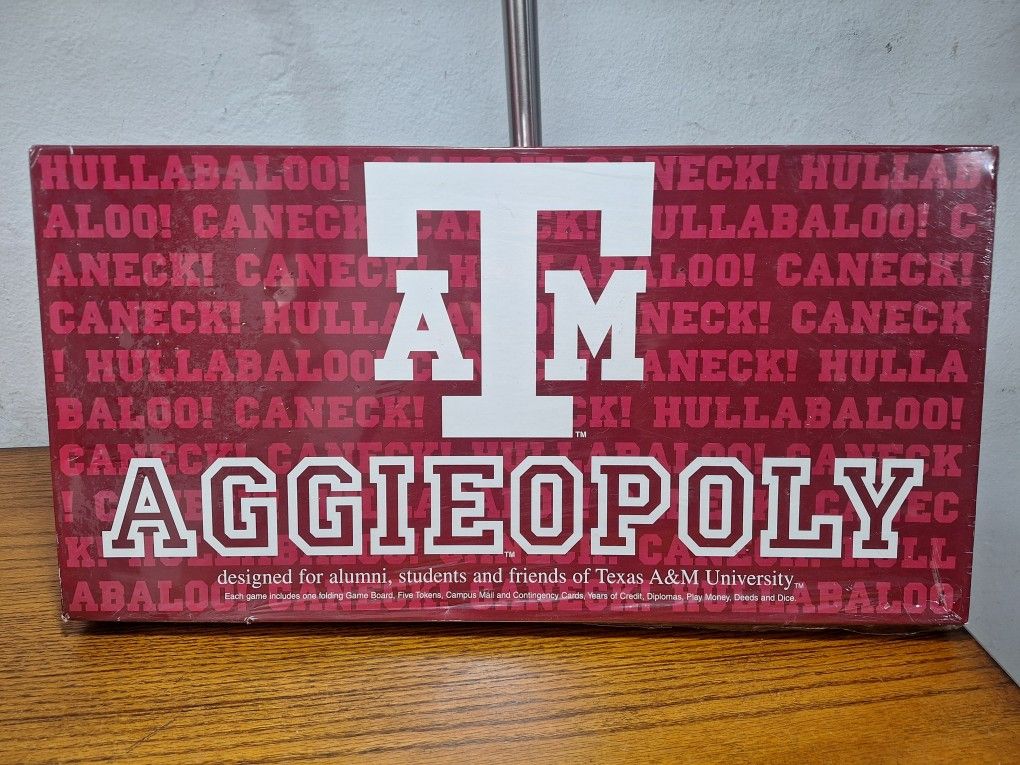 Brand NEW!! AggieOpoly Monopoly Texas A&M University College Board Game Alumni