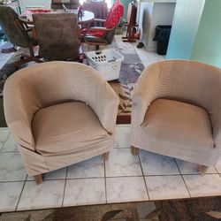 Barrel Chairs X2
