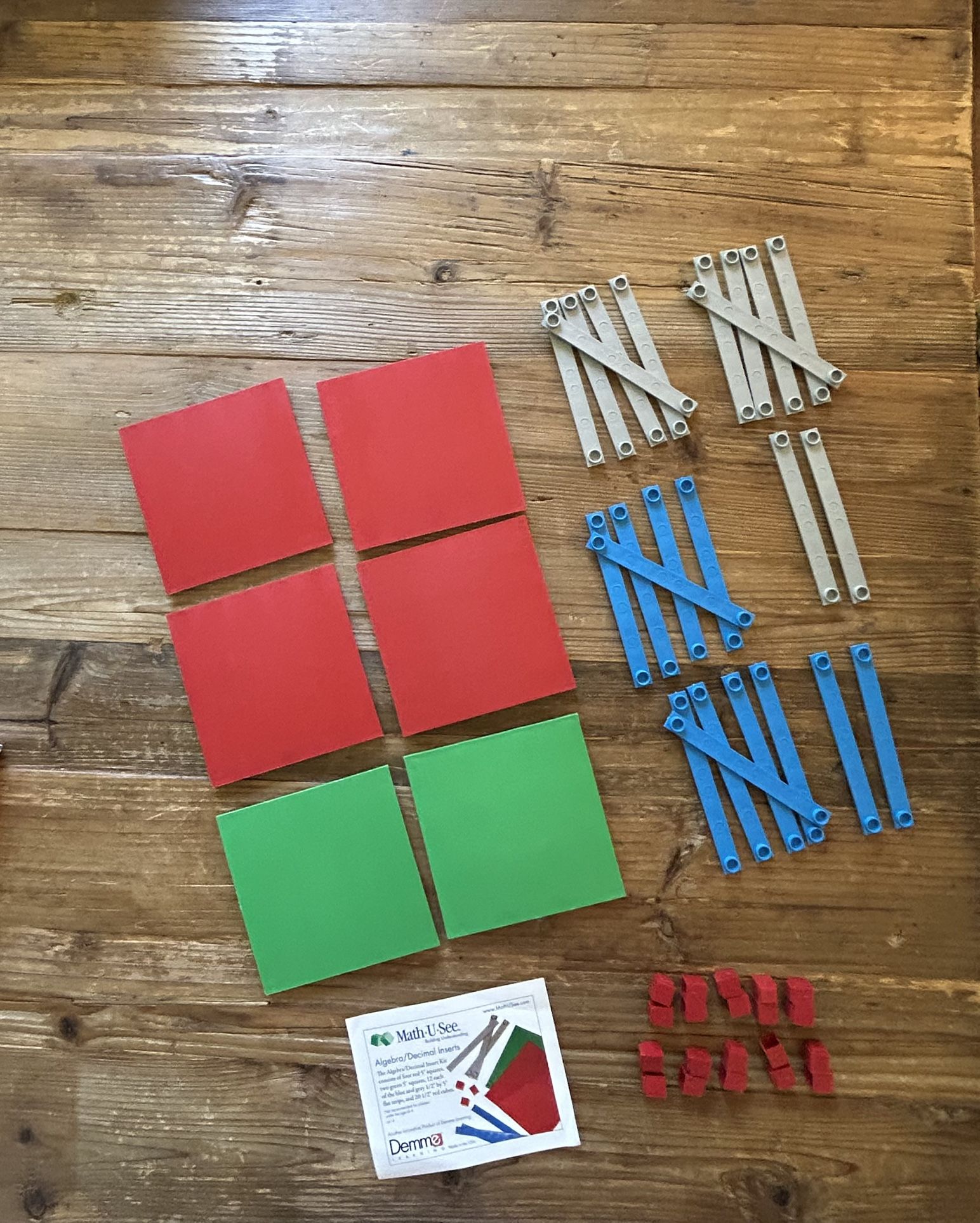 Math-u-See Algebra / Decimal Insert Kit