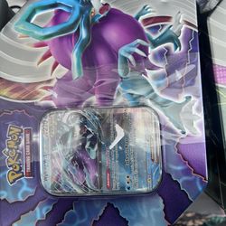 Pokemon Paradox Destinies Ex Tin, New 5 Boosters Inside