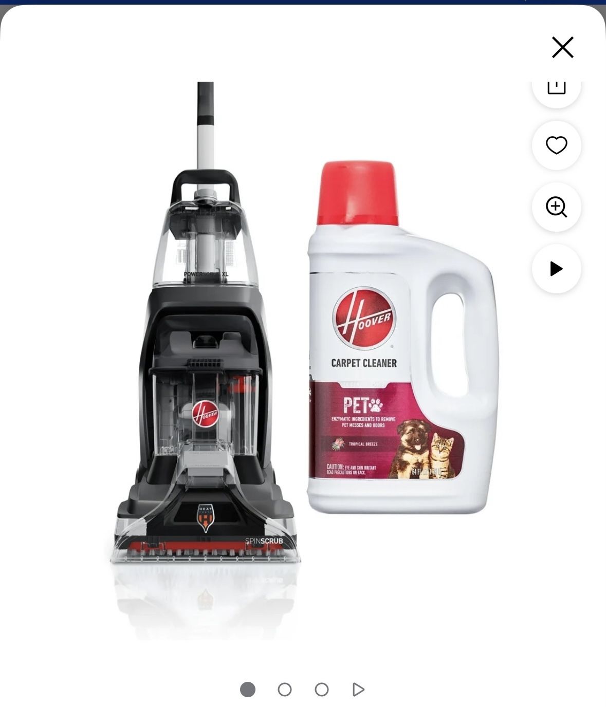 Hoover heavy duty carpet cleaner