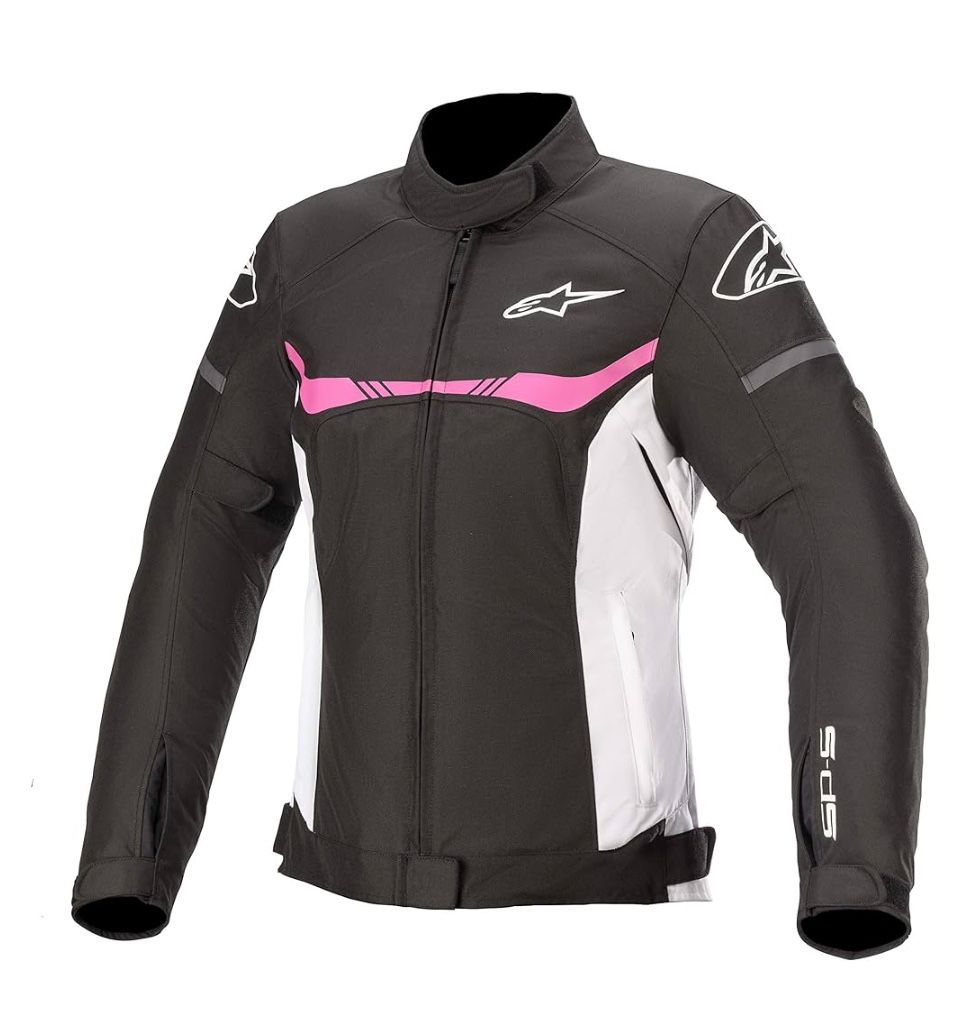Alpinestars Women's Stella T-SPS Waterproof Jacket (Large) (BLACK/WHITE)