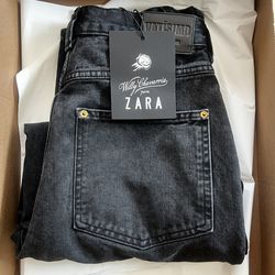 WILLY CHAVARRIA X ZARA MEN’S  HIGH RISE BARREL FIT JEANS
