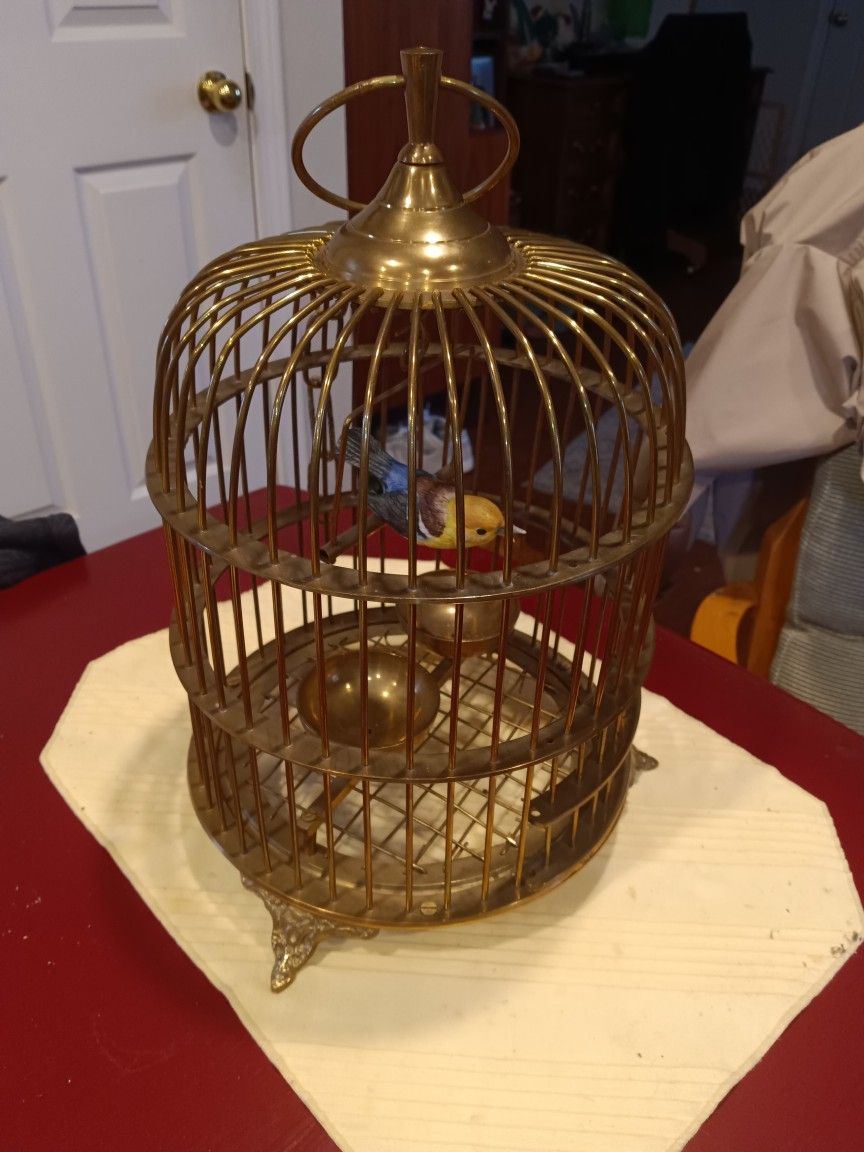 Decorative Brass Birdcage