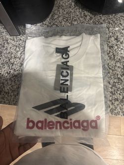 Balenciaga White Logo T-Shirt