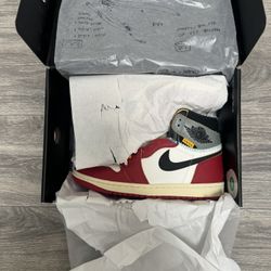 Jordan 1 Retro High OG SP Union LA Chicago Shadow Sz 8 Brand New