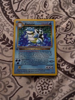 Vintage Blastoise holographic card