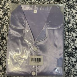 New XL Satin Pajama Set - Lilac