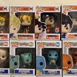 Funko Pop: DBZ & Pokémon 