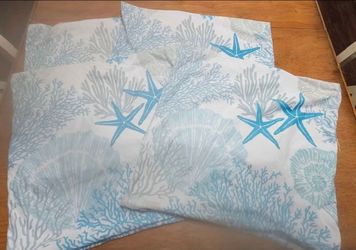 Coastal pillow covers