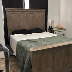 Jerome Queen Bed Frame, Box Spring And Mattress 