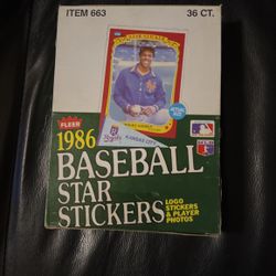 1986 Fleer Baseball Star