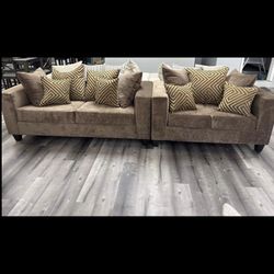 New Sofa + Loveseat Set 