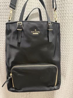 Kate Spade Sam Black Nylon Convertible Backpack