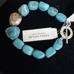 Lord & Taylor Turquoise and Silver Bracelet