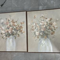 Flower Vase Canvas Painting Wall Art