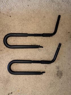 Surfboard bike rack